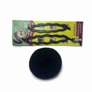Hair khupa Bun Juda Puff with Styling hair bun Maker Clip set, for women and girls