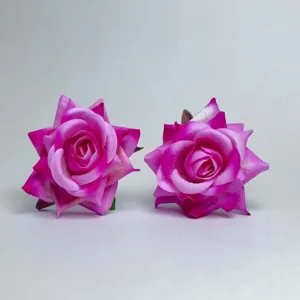 Artificial Rose with Juda Hair pin, Stylish Hair Accessories For Girls and Women (Light Pink).